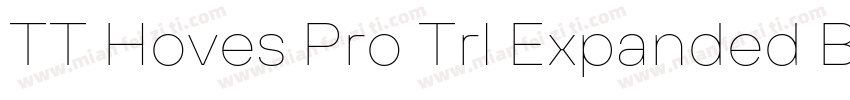 TT Hoves Pro Trl Expanded Bold字体转换